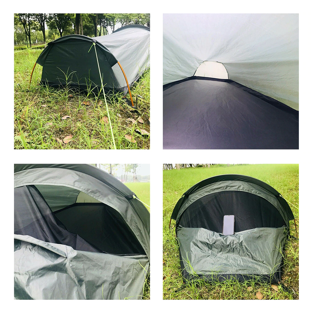 Cheap Goat Tents Portable Adults Fishing Bivvy Sack Sleeping Bag Waterproof Camping Tent Travel Backpacking Ultralight Thermal Single Person   